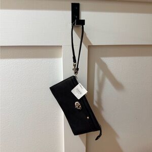 Coach Black Leather Wristlet